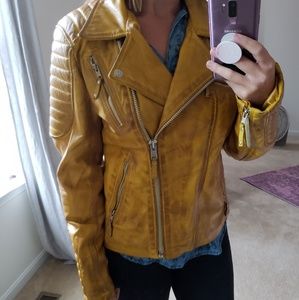 Yellow Moto Jacket.